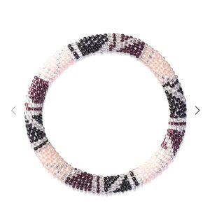 Nogu Light Mulberry | Himalayan Glass Bead Bracelet